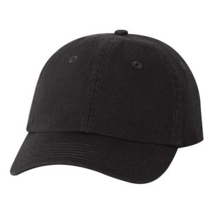 Youth Small Fit Bio-Washed Dad Hat - Black