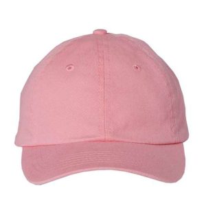 Youth Small Fit Bio-Washed Dad Hat - Pink