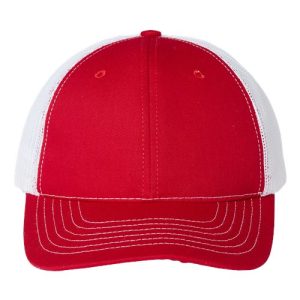 USA-Made Trucker Cap - Red/ White