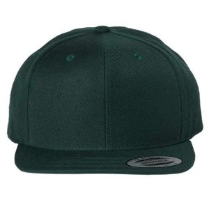 Premium Flat Bill Snapback Cap - Spruce