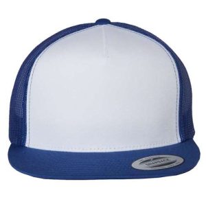 Five-Panel Classic Trucker Cap - Royal/ White/ Royal