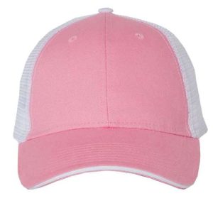 Sandwich Trucker Cap - Pink/ White