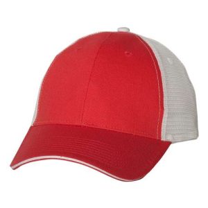 Sandwich Trucker Cap - Red/ White