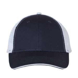 Sandwich Trucker Cap - Navy/ White