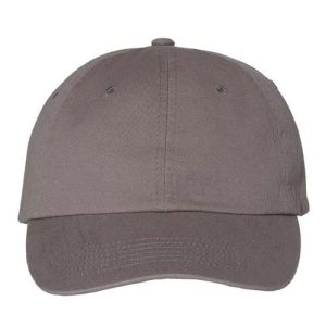 Bio-Washed Chino Twill Cap - Grey
