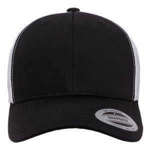 Retro Trucker Cap - Black/ White
