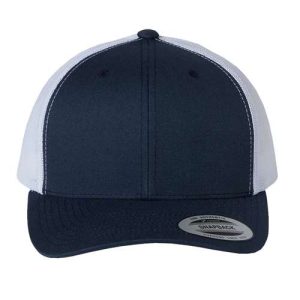 Retro Trucker Cap - Navy/ White