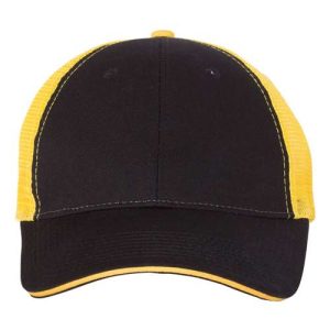 Sandwich Trucker Cap - Black/ Gold