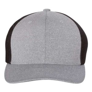 Mélange Trucker Cap - Heather Grey/ Black