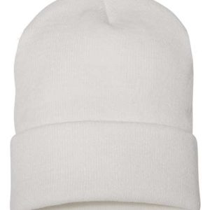 Cuffed Beanie - White