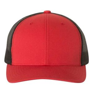 Retro Trucker Cap - Red/ Black