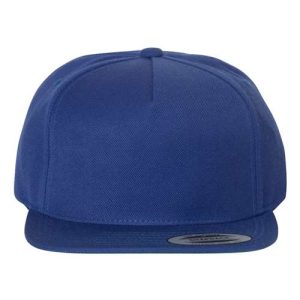 Premium Five-Panel Snapback Cap - Royal