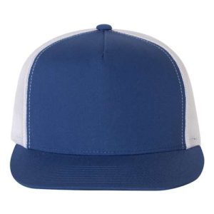 Five-Panel Classic Trucker Cap - Royal/ White