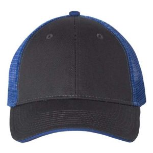 Sandwich Trucker Cap - Charcoal/ Royal