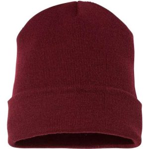 Cuffed Beanie - Maroon