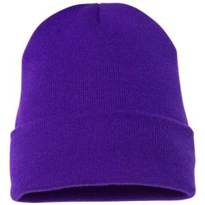 Cuffed Beanie - Purple