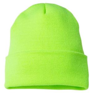 Cuffed Beanie - Safety Green