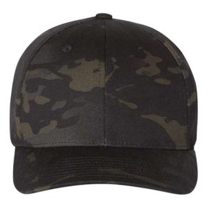 Cotton Blend Cap - Multicam Black