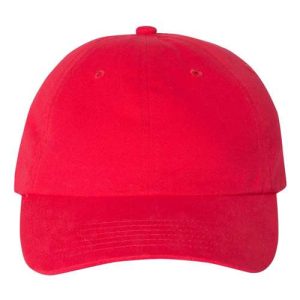 Brushed Twill Cap - Red