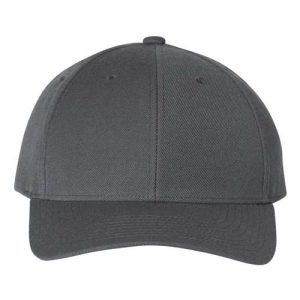 Premium Curved Bill Snapback Cap - Dark Grey