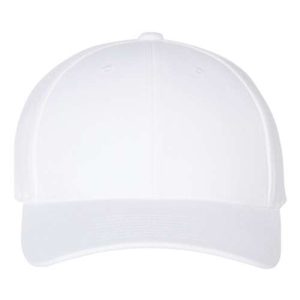 Premium Curved Bill Snapback Cap - White