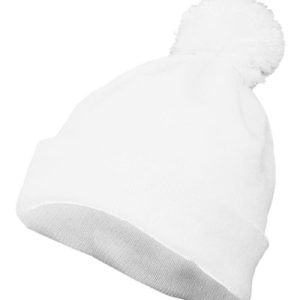 Pom Beanie - White