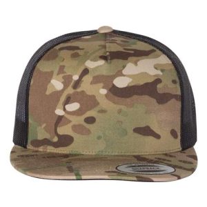 Five-Panel Classic Trucker Cap - Multicam Green/ Black