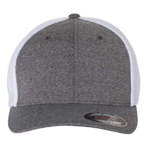 Mélange Trucker Cap - Dark Heather Grey/ White