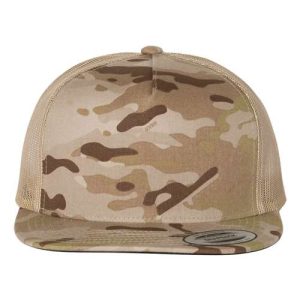 Five-Panel Classic Trucker Cap - Multicam Arid/ Tan