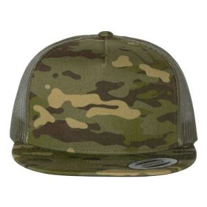 Five-Panel Classic Trucker Cap - Multicam Tropic/ Green