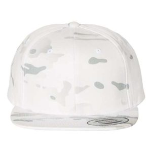 Premium Flat Bill Snapback Cap - Multicam Alpine