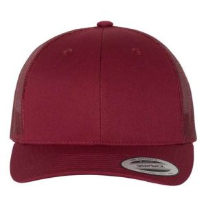 Retro Trucker Cap - Cranberry