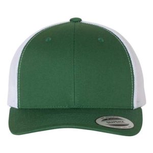 Retro Trucker Cap - Evergreen/ White