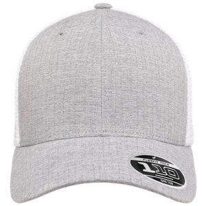 110® Mesh-Back Cap - Melange Silver/ White