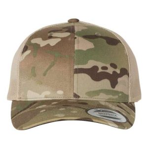 Retro Trucker Cap - Multicam Green/ Khaki