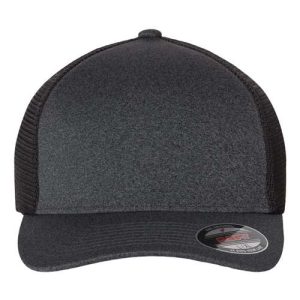 Unipanel™ Trucker Cap - Melange Dark Grey/ Black