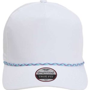 The Wrightson Cap - White/ Teal-Purple