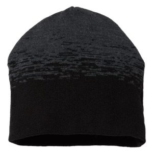 USA-Made Static Beanie - Black/ Dark Heather Grey