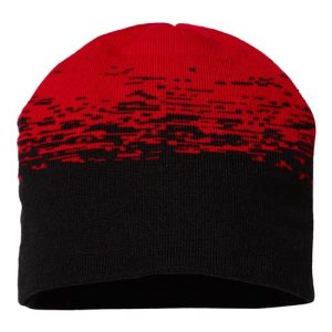 USA-Made Static Beanie - Black/ True Red