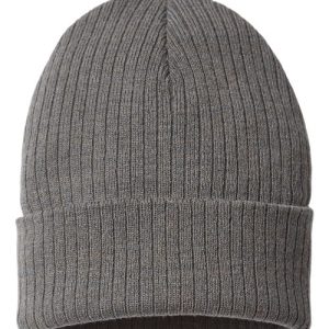 Sustainable Rib Cuffed Beanie - Dark Grey