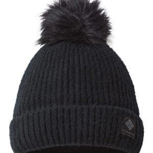 Winter Blur™ Pom-Pom Cuffed Beanie - Black