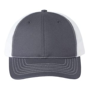USA-Made Trucker Cap - Charcoal/ White