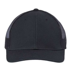 Sustainable Recy Three Trucker Cap - Black/ Black