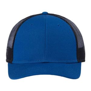 Sustainable Recy Three Trucker Cap - Royal/ Black