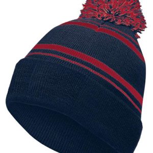 8 1/2" Homecoming Beanie - Navy/ Scarlet