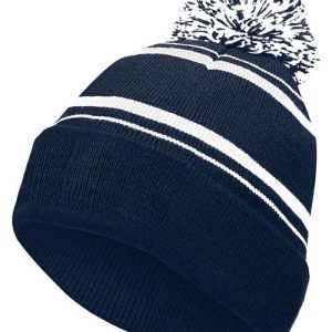 8 1/2" Homecoming Beanie - Navy/ White