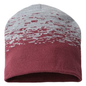 USA-Made Static Beanie - Maroon/ Heather