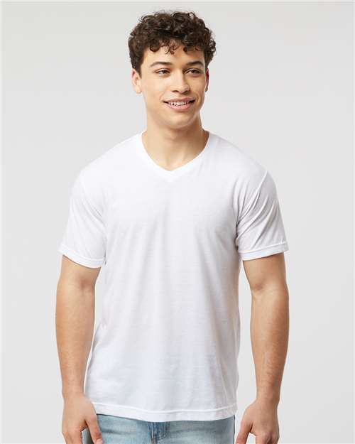 Men's Poly-Rich V-Neck T-Shirt - Image 30