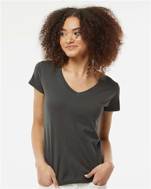 Women's Fine Jersey V-Neck T-Shirt - Image 10