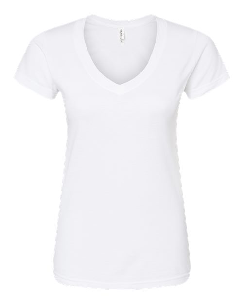 Women's Fine Jersey V-Neck T-Shirt - Image 25